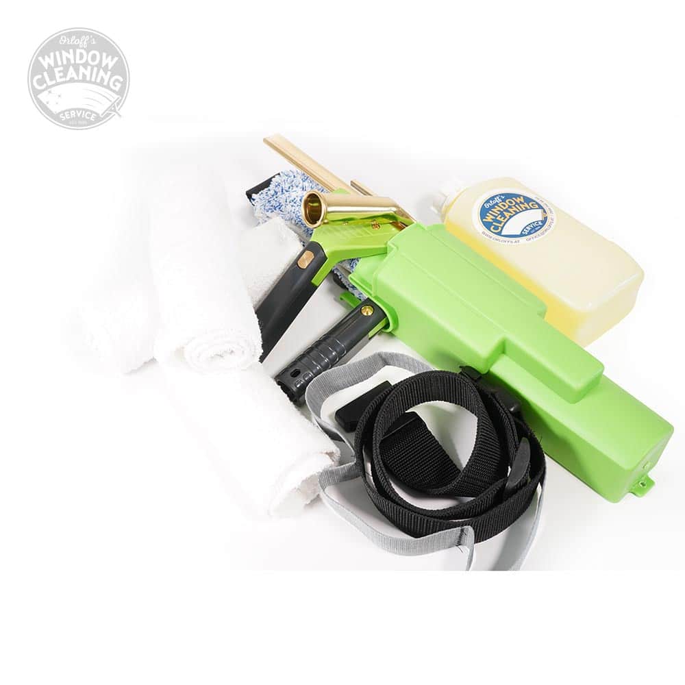 Orloffs Squeegee Pro Pack: complete kit laid out