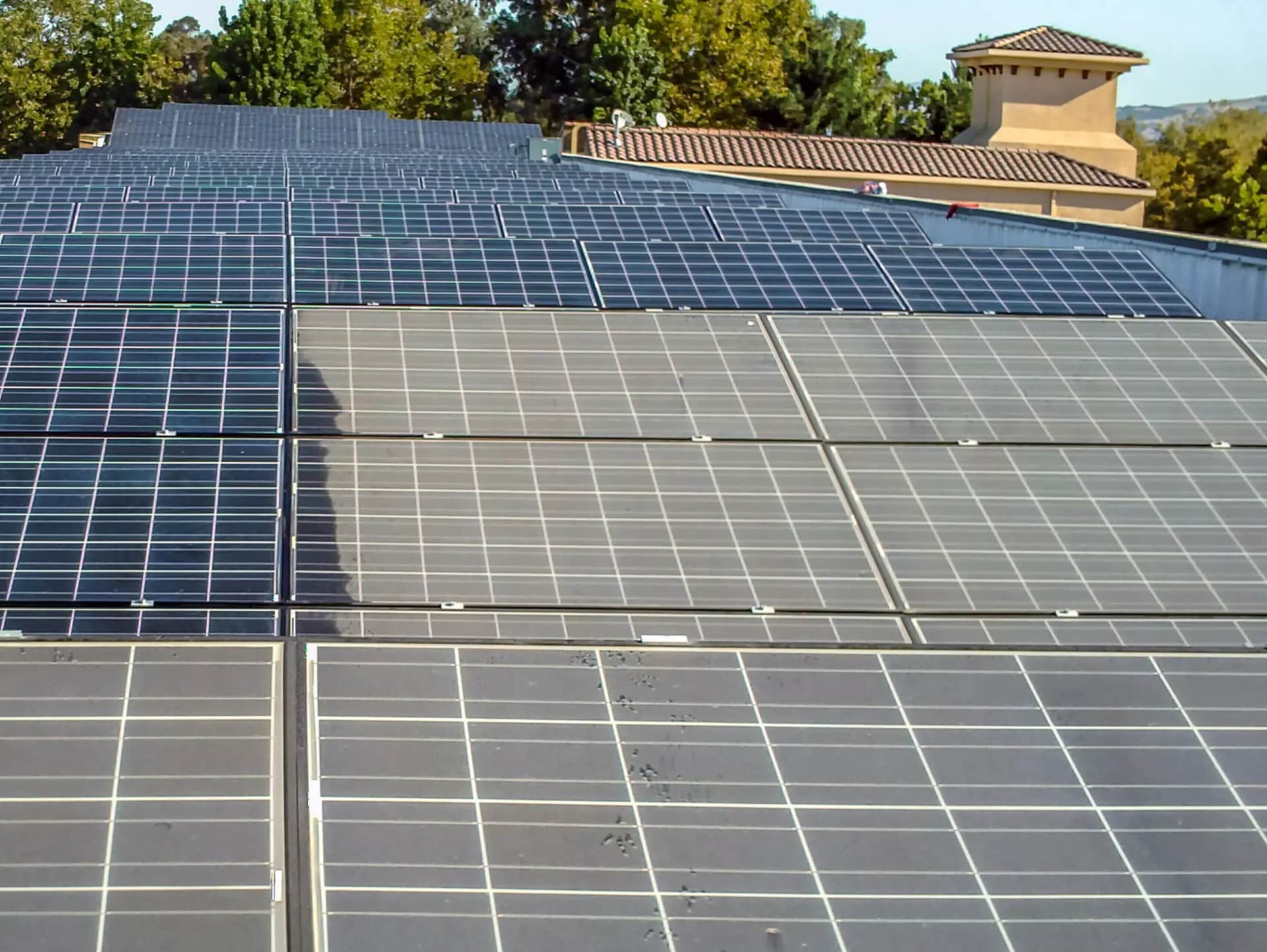 Professionelle Reinigung von Solarpaneelen
