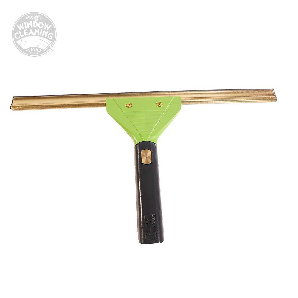 Squeegee handle swivel + brass channel 35cm